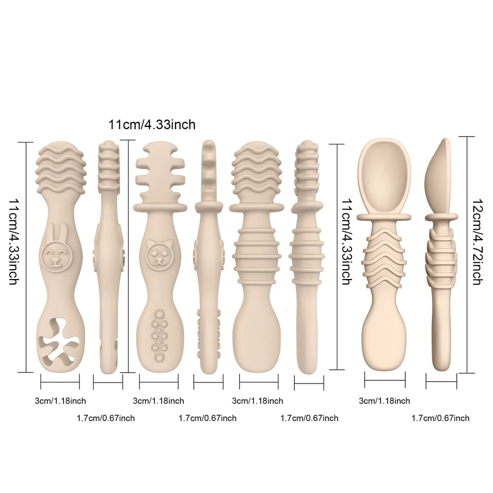 FirstBites Silicone Training Spoon Set 3