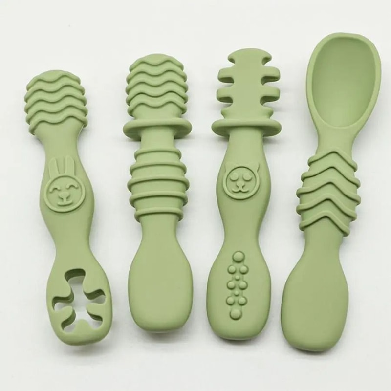 FirstBites Silicone Training Spoon Set 7