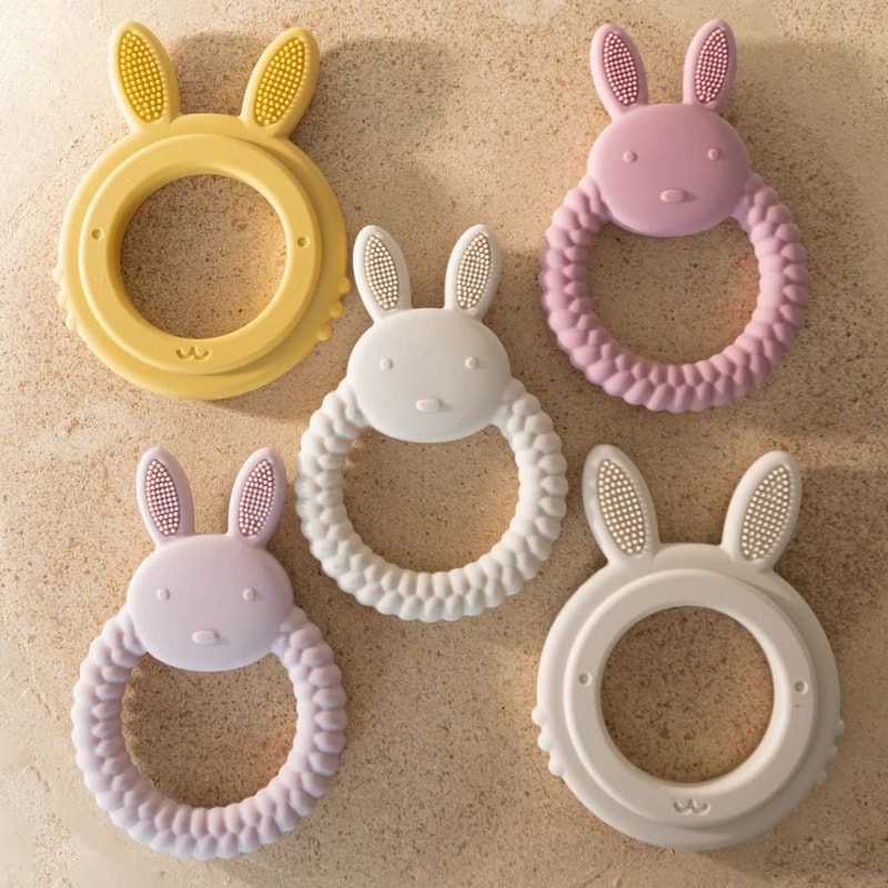 Elite Cottontail Comfort Silicone Rabbit Teether 1