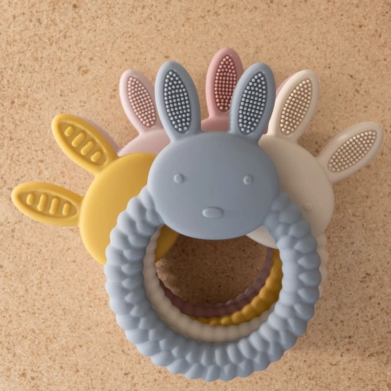 Elite Cottontail Comfort Silicone Rabbit Teether 2