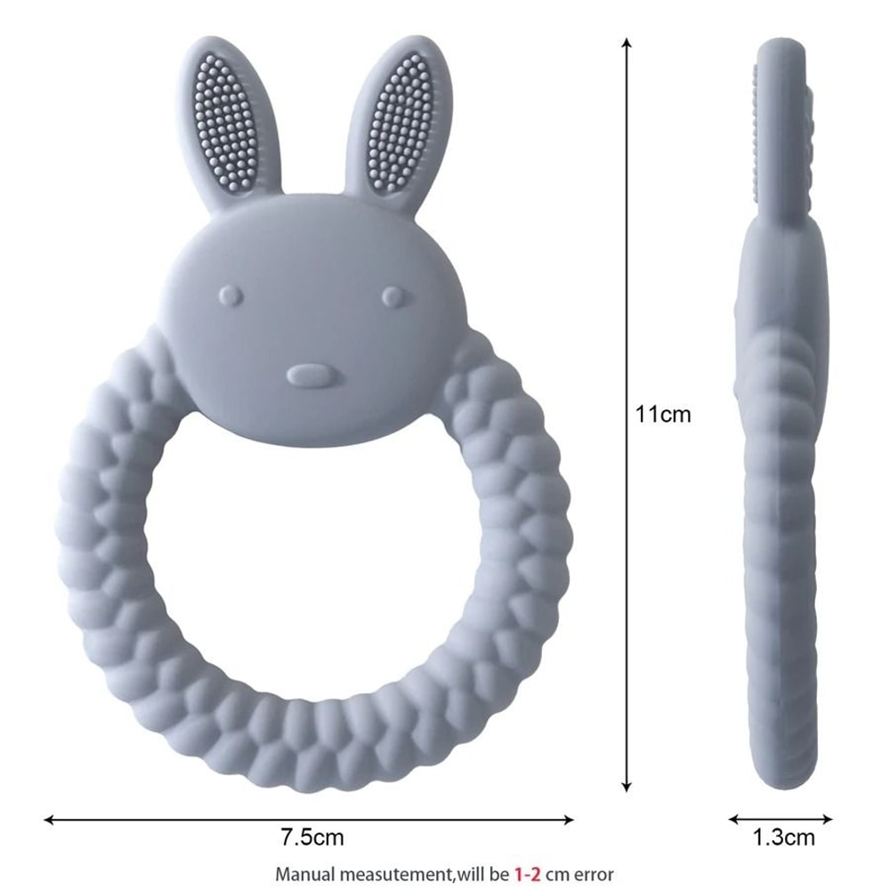 Elite Cottontail Comfort Silicone Rabbit Teether 4
