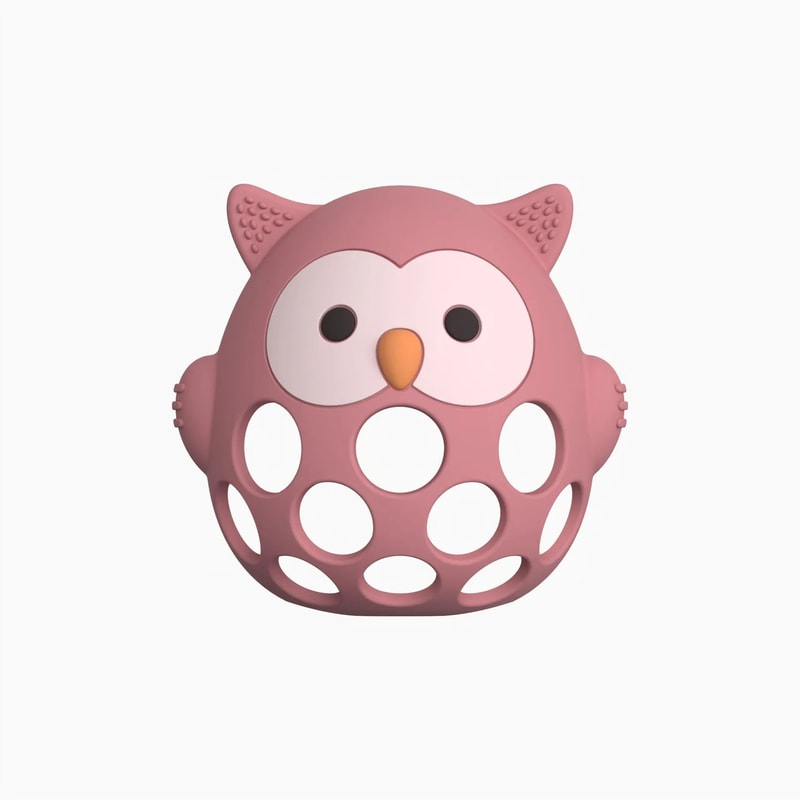 HootSoothe Silicone Owl Teething Mitten 9