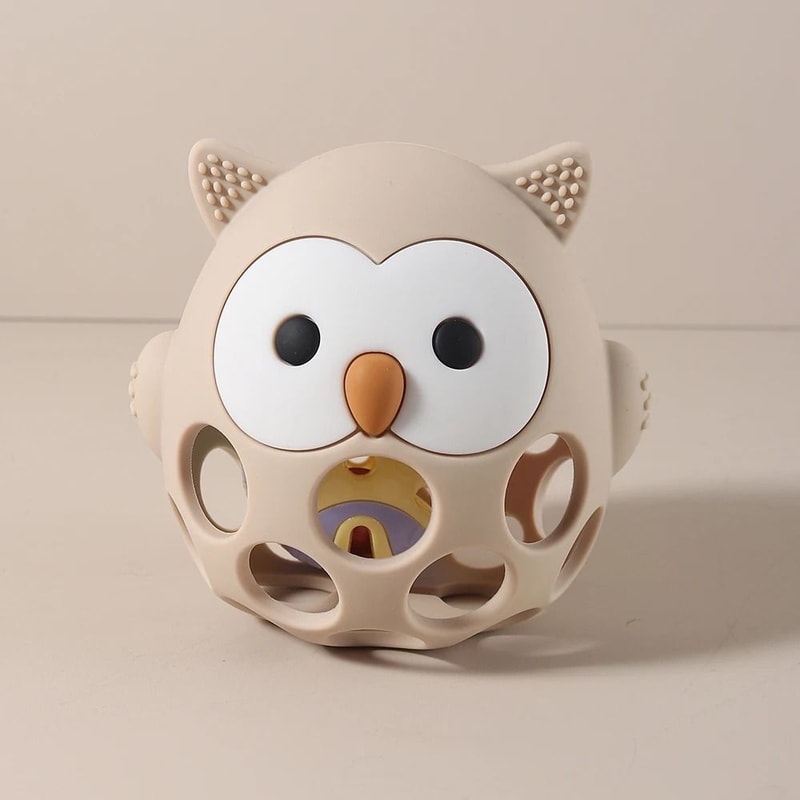 HootSoothe Silicone Owl Teething Mitten 10