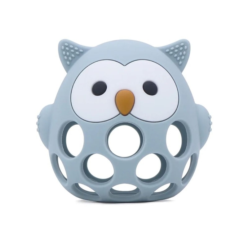 HootSoothe Silicone Owl Teething Mitten 12