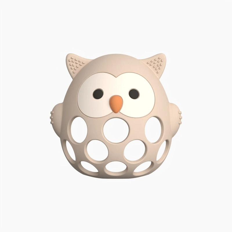 HootSoothe Silicone Owl Teething Mitten 6