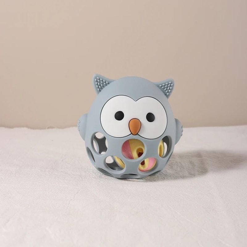 HootSoothe Silicone Owl Teething Mitten 8