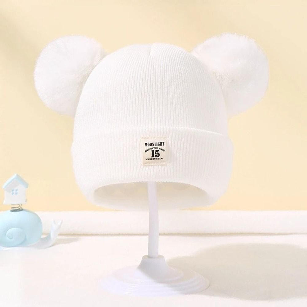 CloudSoft Knit Baby Pom Beanie 1