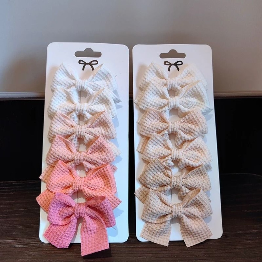 Sweet Gingham 6Piece Soft Bow Set 6