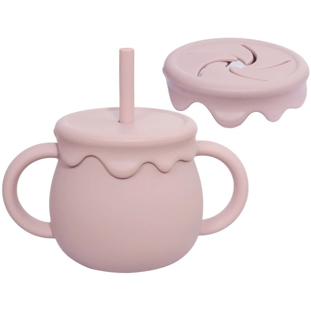 BloomSip 2in1 Silicone Snack Sippy Cup 10
