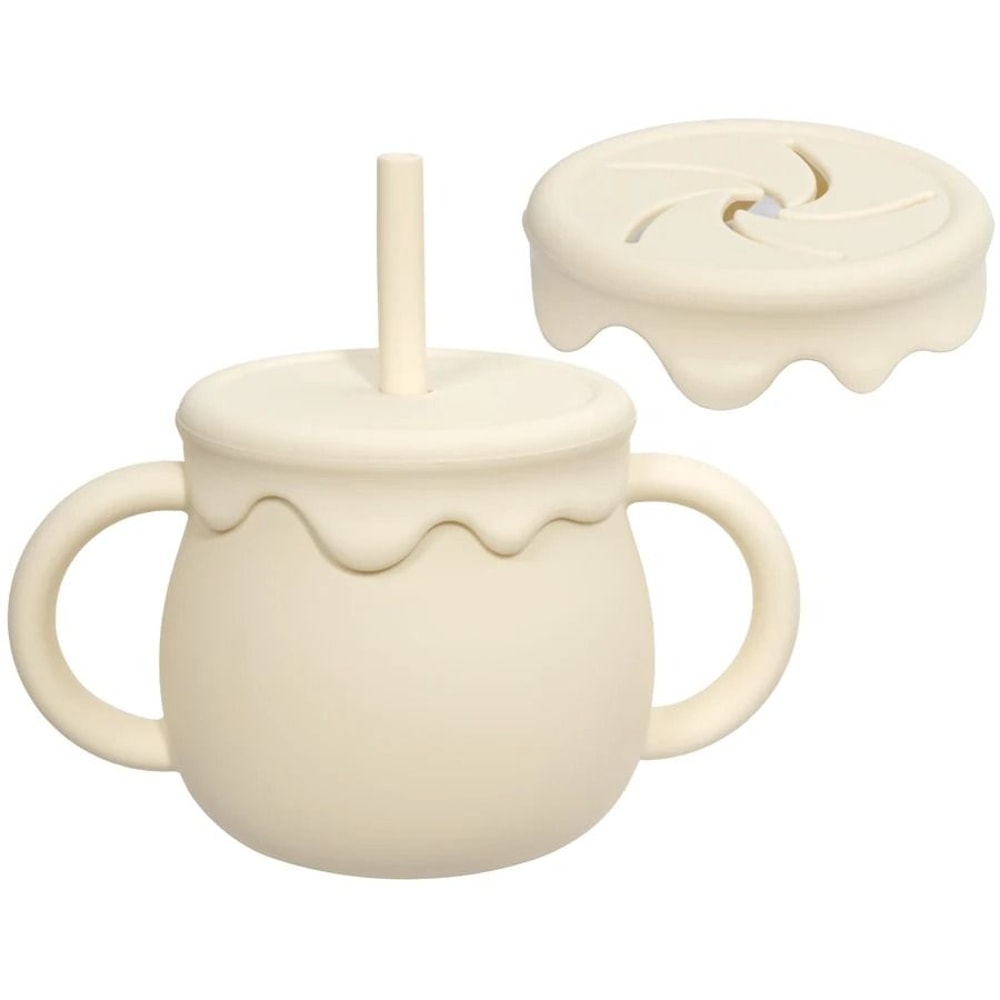 BloomSip 2in1 Silicone Snack Sippy Cup 8