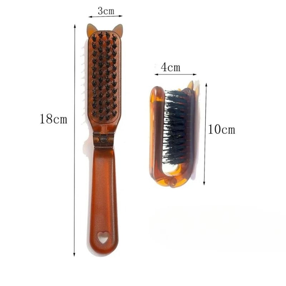 SilkGlide Boar Bristle Folding Brush 6