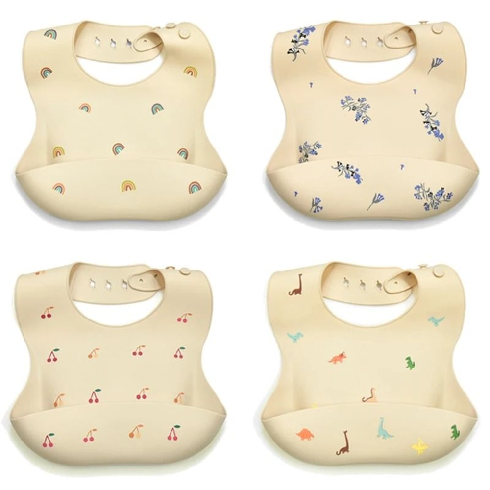 TidyTots UltraSoft Silicone Feeding Bib 0