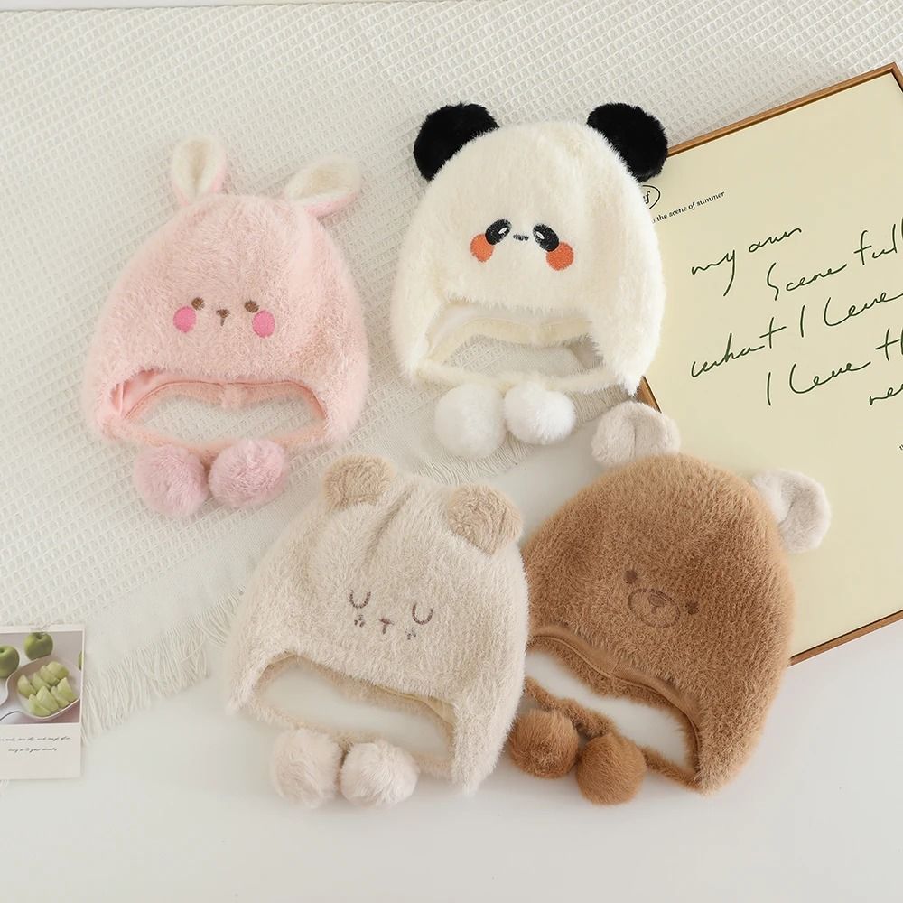 ArcticCuddle Cartoon Plush Winter Hat 0