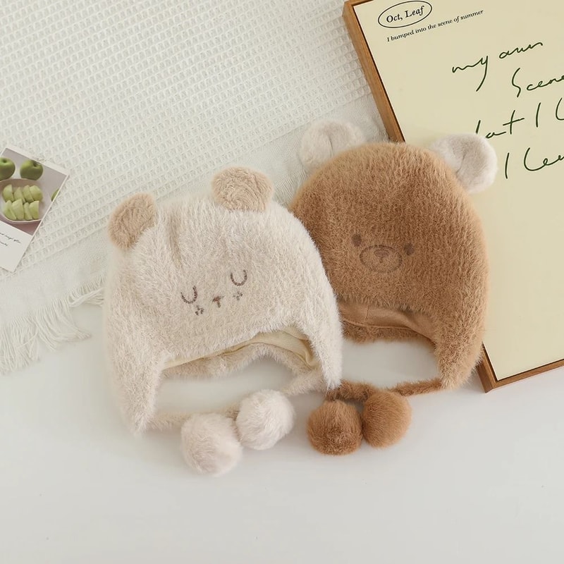 ArcticCuddle Cartoon Plush Winter Hat 2