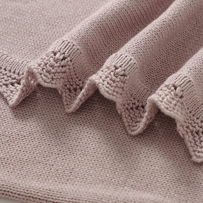 BlossomKnit Embroidered Cotton Baby Blanket 3