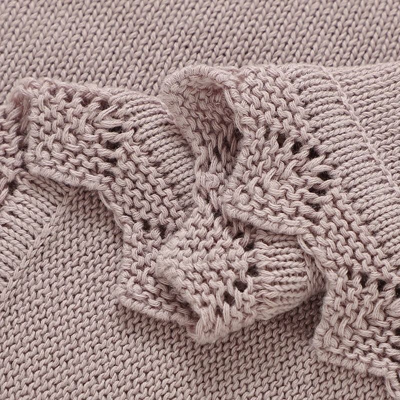 BlossomKnit Embroidered Cotton Baby Blanket 4