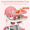 4in1 Foldable Reclining High Chair 4