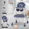 4in1 Foldable Reclining High Chair 9