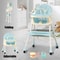 4in1 Foldable Reclining High Chair 7