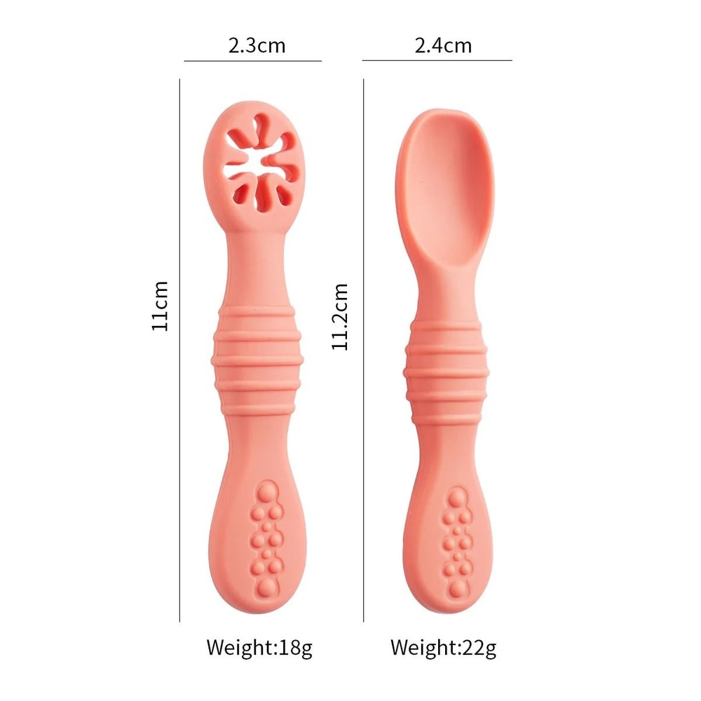 2PC Baby Learning Spoon Set 7