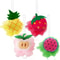 TuttiFrutti 4PC Fun Fruit Bath Pouf Set 0