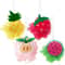 TuttiFrutti 4PC Fun Fruit Bath Pouf Set 6