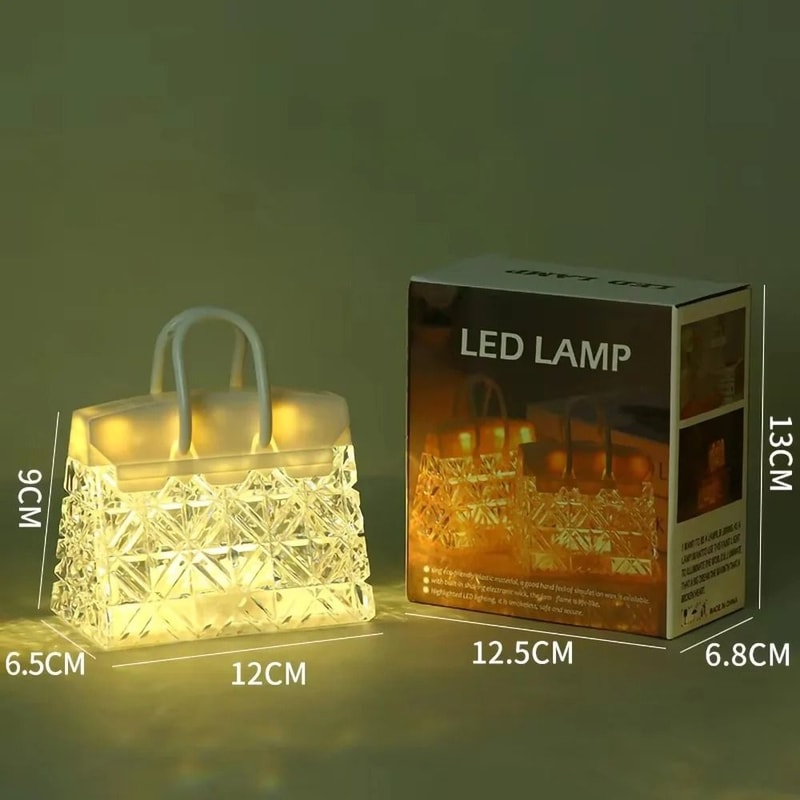 RetroChic Handbag Silhouette Table Lamp 2