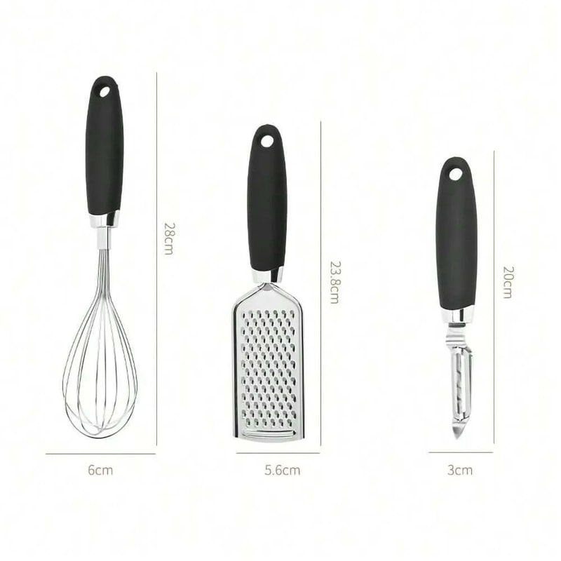 7PC SiliconeGrip Stainless Utensil Set 5