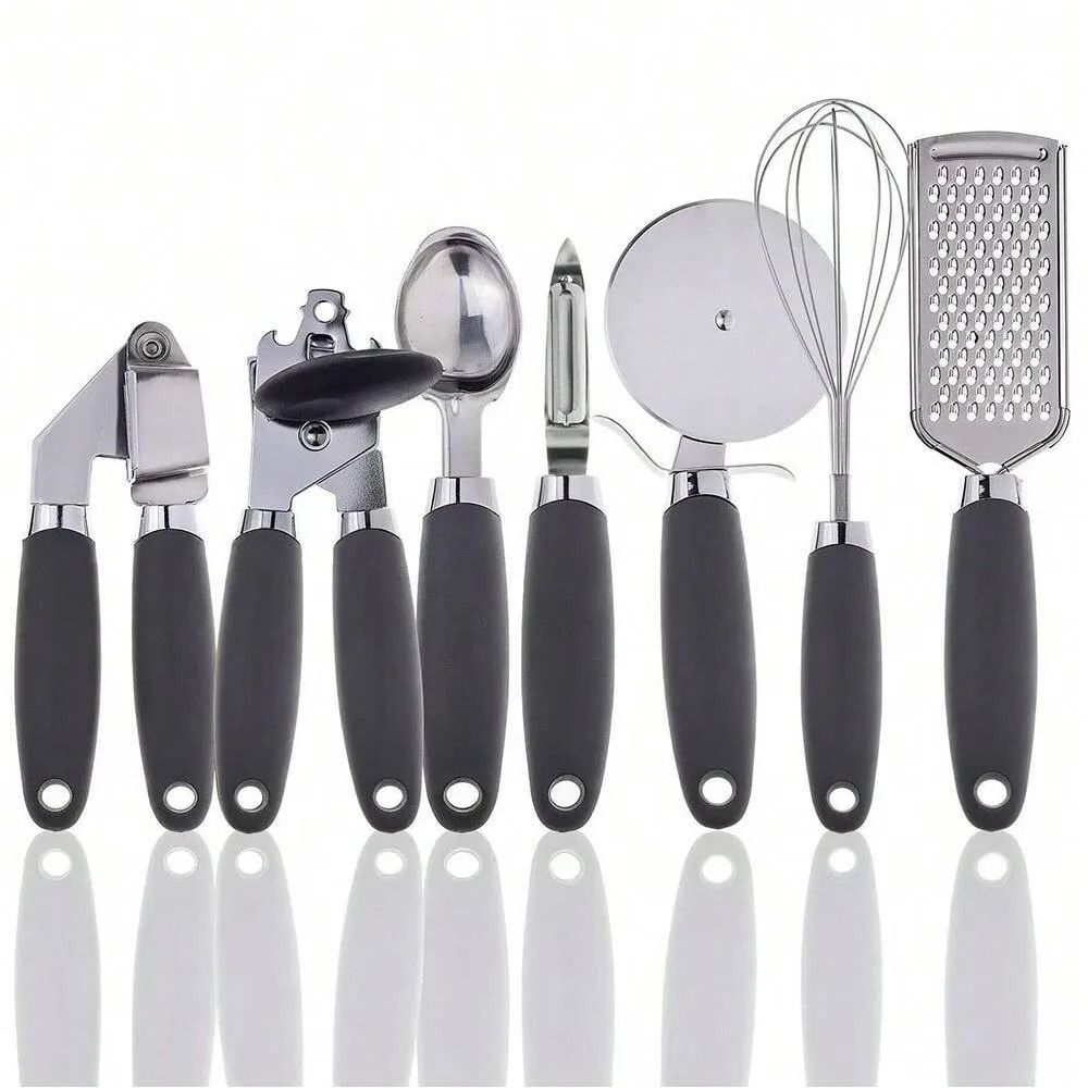 7PC SiliconeGrip Stainless Utensil Set 7