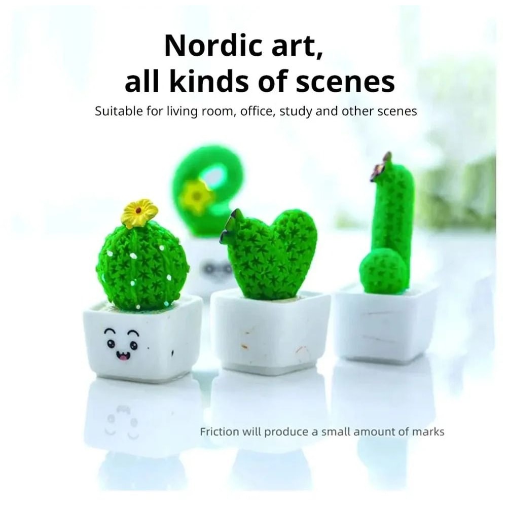 DesertMini 4PC Resin Succulent Sculpture Set 5