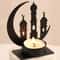 CrescentGlow Ramadan Metallic Candle Holder 6
