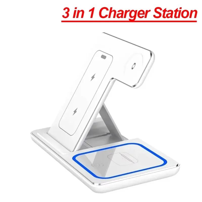 Foldable 3in1 Fast Wireless Charging Station 5