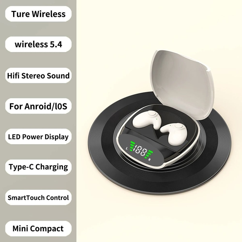 UltraThin Wireless Sleep Sports Earbuds 7