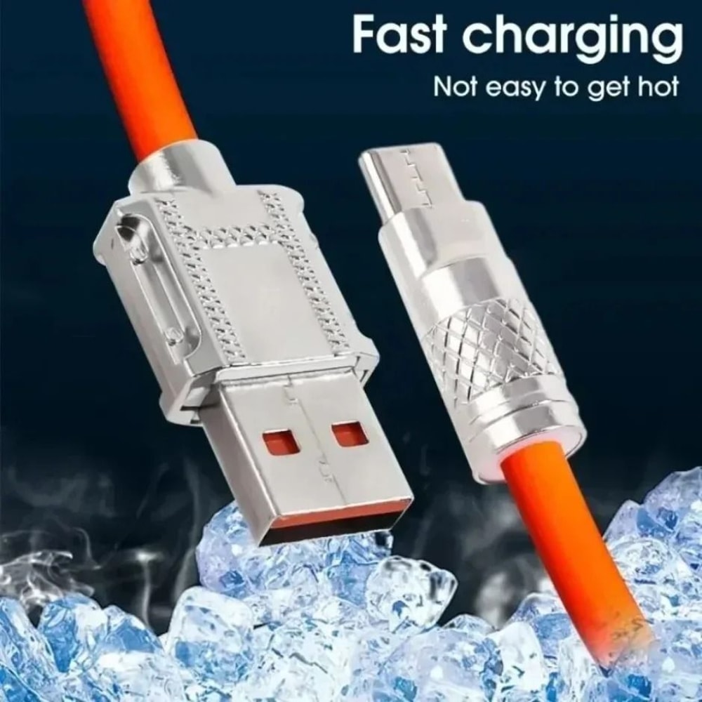 UltraSoft Liquid Silicone 120W Super Fast Charge Cable 0