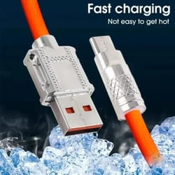 ultra-soft liquid silicone 120w super fast charge cable