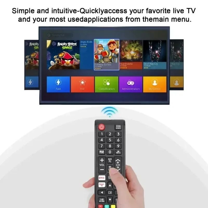 Universal Smart Replacement Remote For Samsung UHD QLED TVs 2