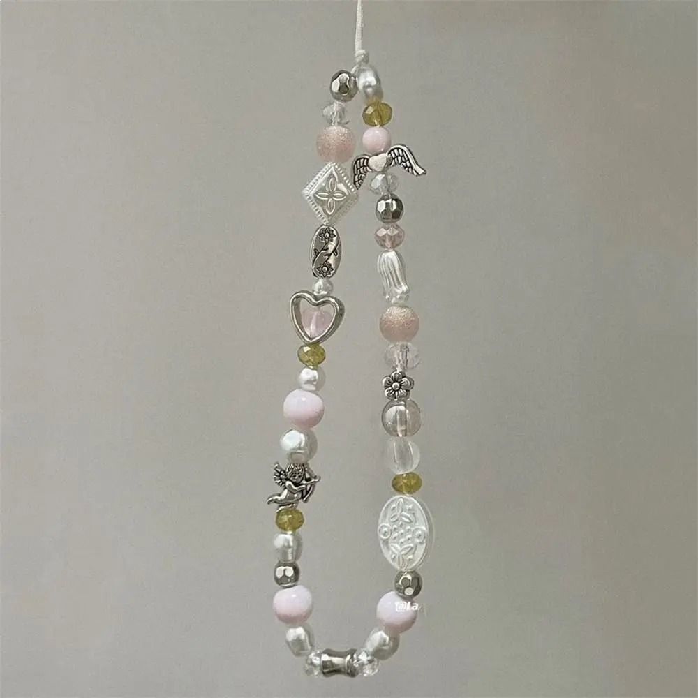 Handmade Star Pearl Beaded Phone Charm 11