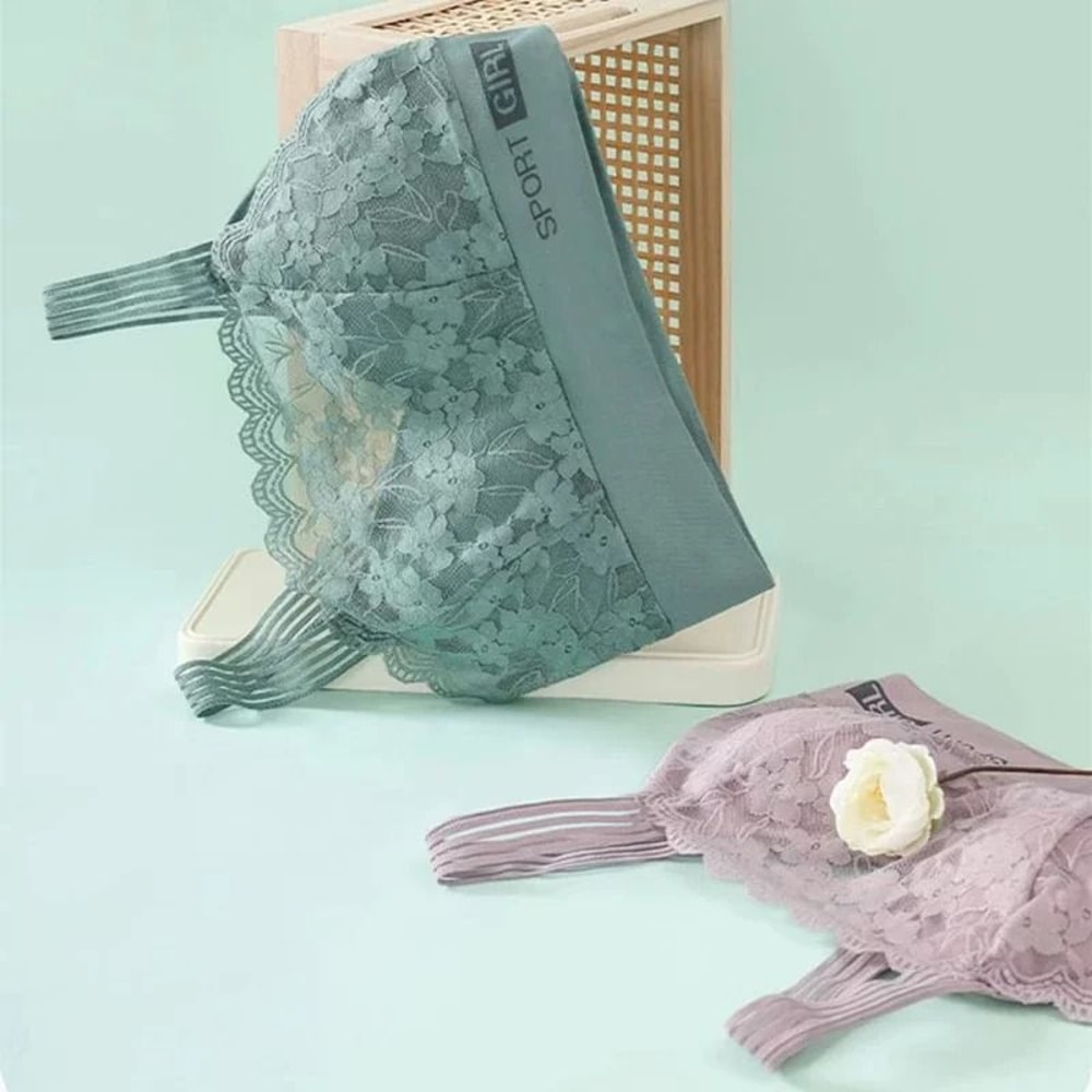 Seamless Lace Comfort Bra Sleep Vest 4