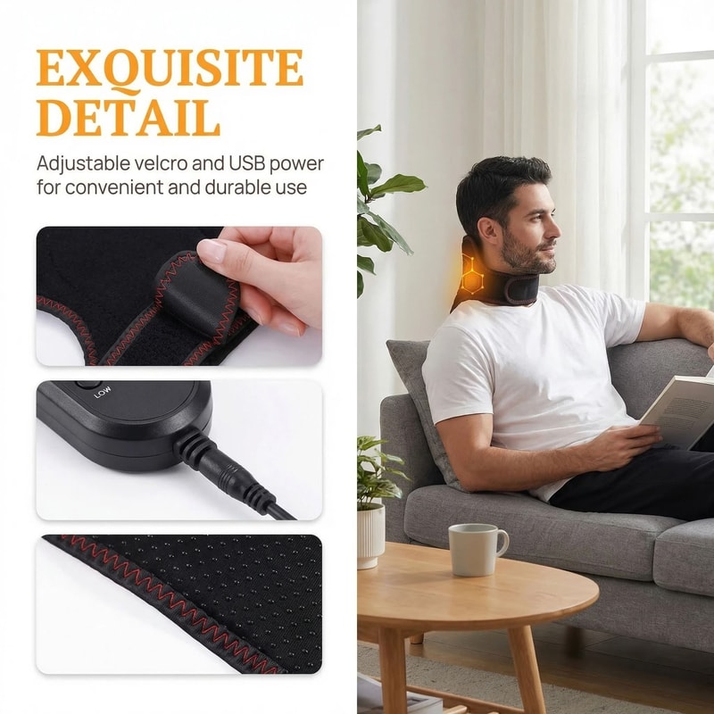 USB Powered Therapeutic Heating Neck Support 5