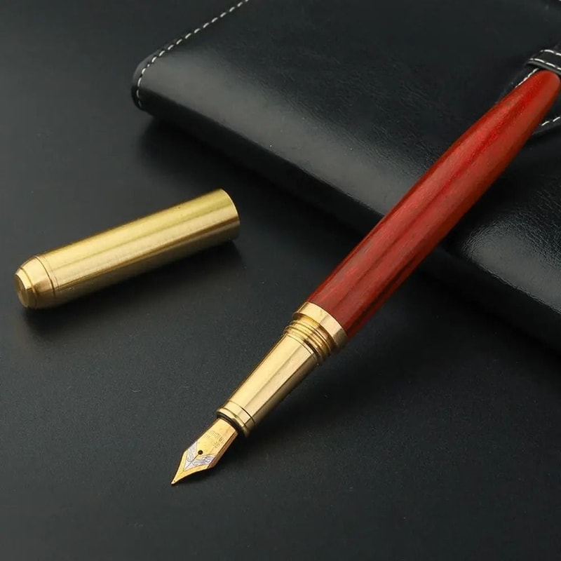 Handcrafted Natural Wood Business Fountain Pen 7