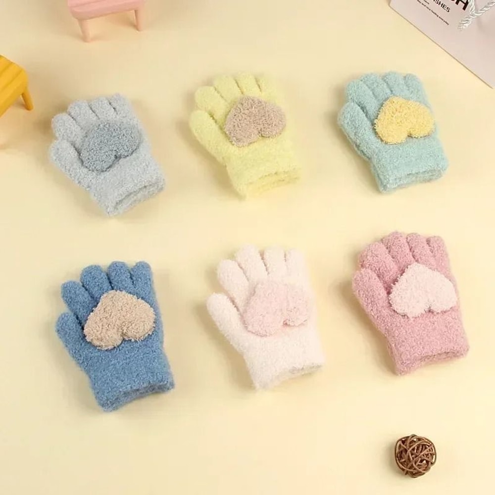 Cartoon Animal Thickened Baby Mittens 1