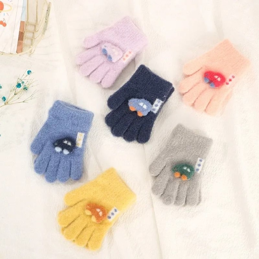 Cartoon Animal Thickened Baby Mittens 2