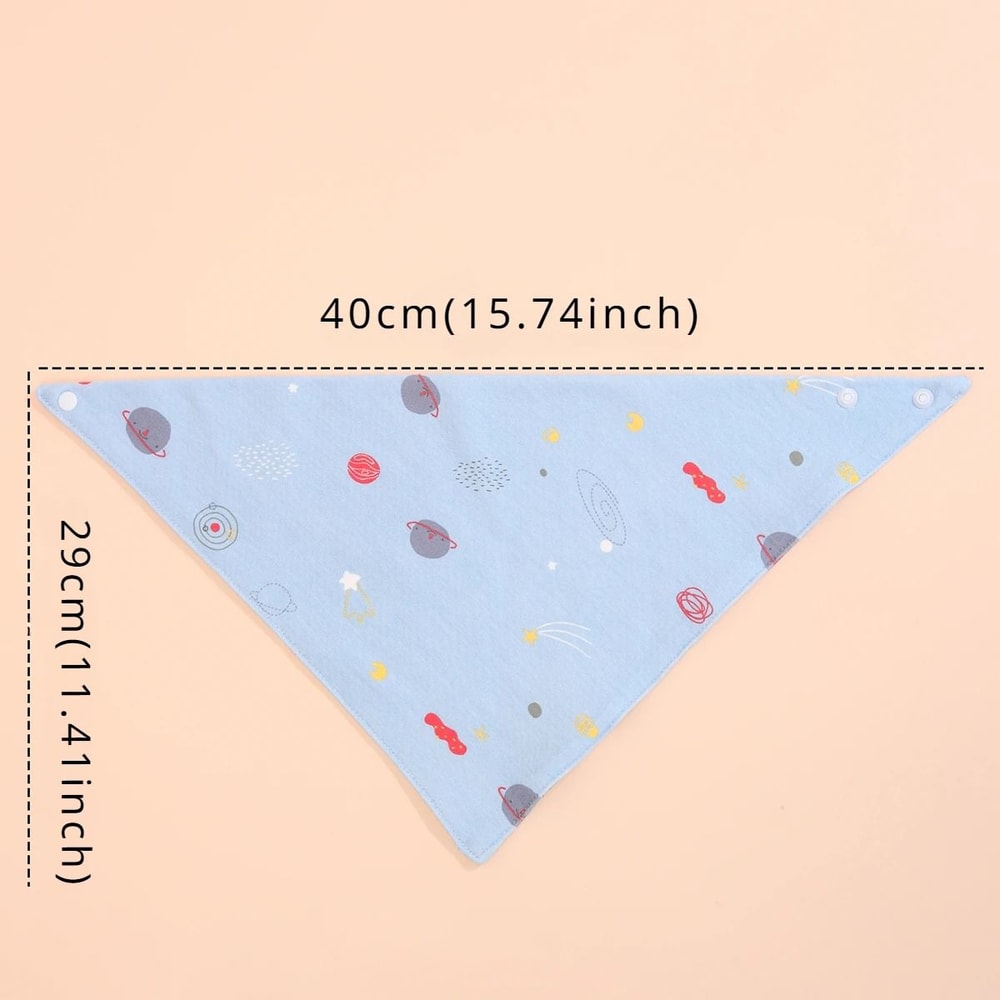 Pure Cotton 360 Waterproof Bandana Bibs 5Pack 2