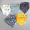 Pure Cotton 360 Waterproof Bandana Bibs 5Pack 5