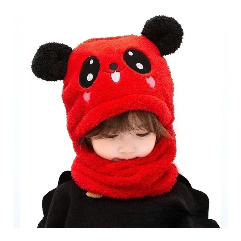 Kids 2in1 Fleece Lined Beanie Scarf Set 3