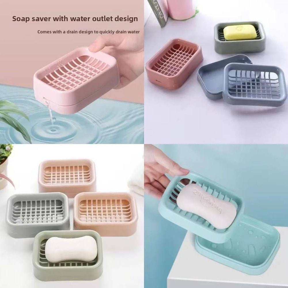 DoubleLayer QuickDrain Soap Box 2