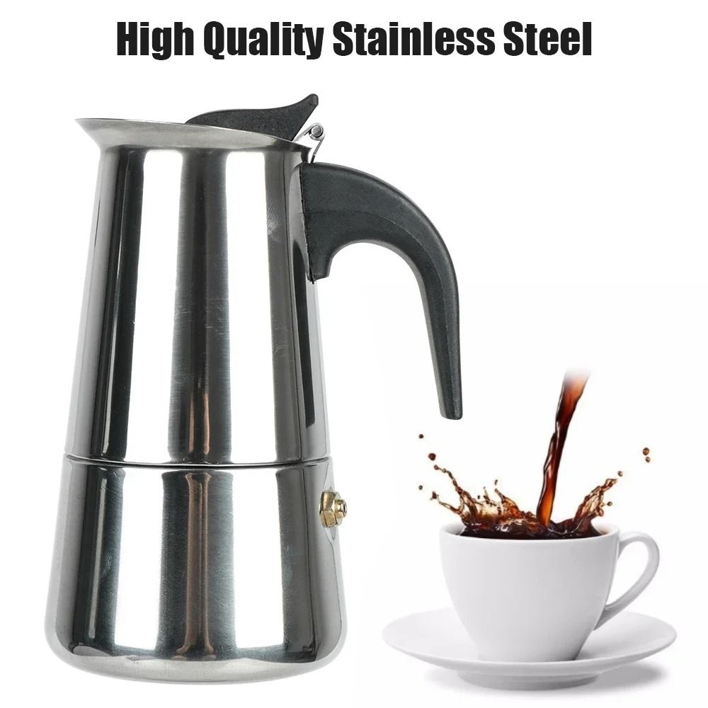 Stainless Steel Stovetop Moka Espresso Maker 2