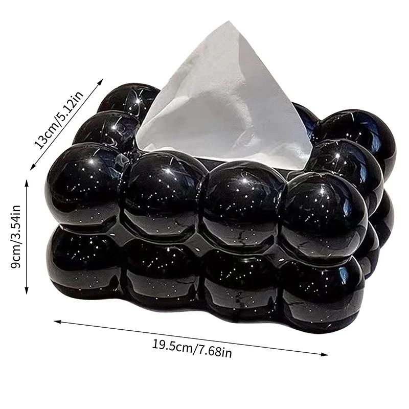 Nordic Marshmallow Sculptural Tissue Storage Box 6