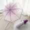 Fashionable Transparent Sakura Petal Folding Umbrella 3