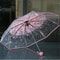 Fashionable Transparent Sakura Petal Folding Umbrella 8
